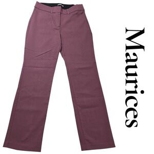 Maurices Womens Purple Stretch Bootcut Dress Pants Size S REG